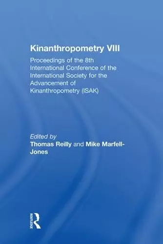 Kinanthropometry VIII cover