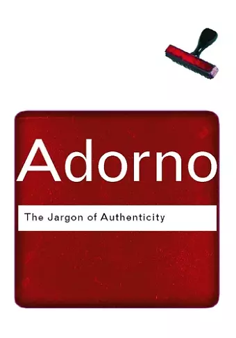 The Jargon of Authenticity cover