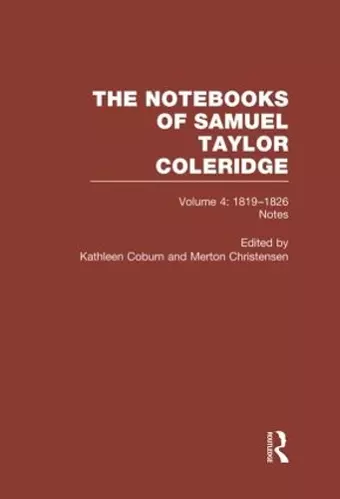 Coleridge Notebooks V4 Notes cover