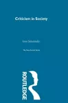 Criticism in Society cover