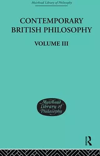 Contemporary British Philosophy cover