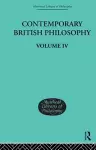 Contemporary British Philosophy cover