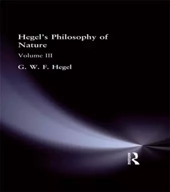 Hegel's Philosophy of Nature cover