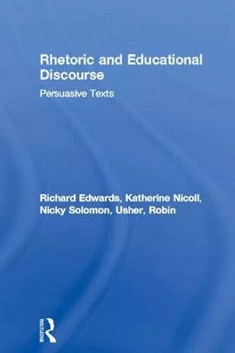 Rhetoric and Educational Discourse cover