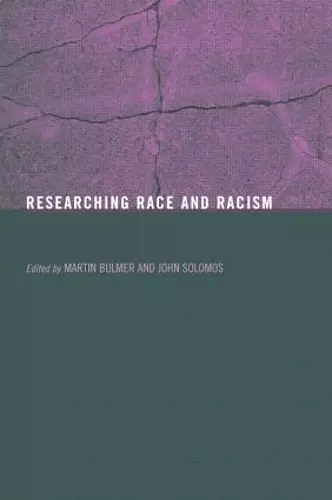 Researching Race and Racism cover