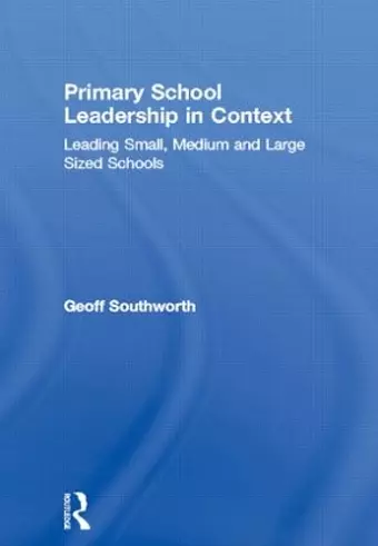 Primary School Leadership in Context cover