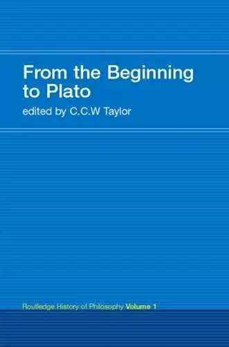 From the Beginning to Plato cover