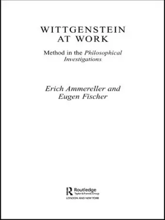 Wittgenstein at Work cover