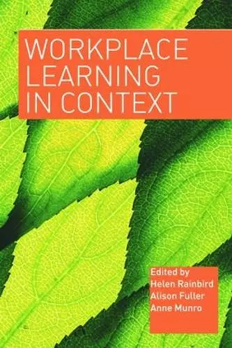 Workplace Learning in Context cover