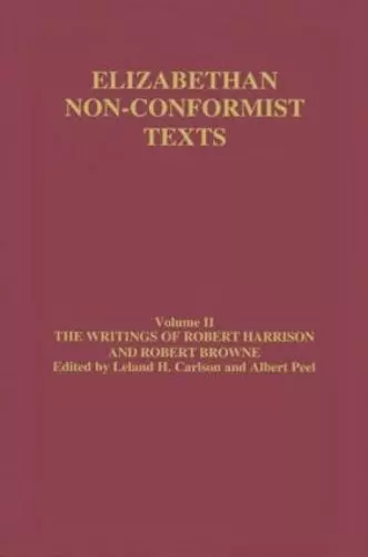 The Writings of Robert Harrison and Robert Browne cover