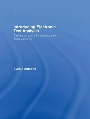 Introducing Electronic Text Analysis cover