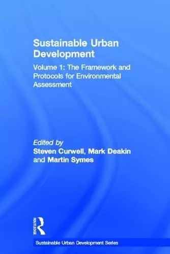 Sustainable Urban Development Volume 1 cover