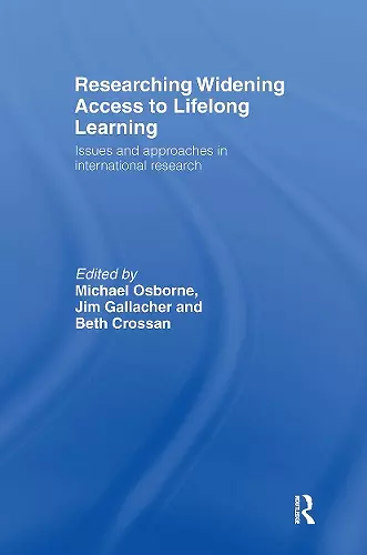 Researching Widening Access to Lifelong Learning cover