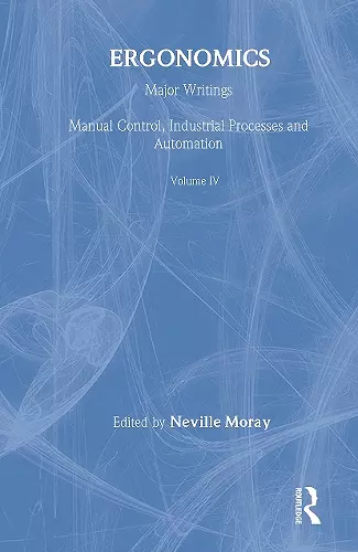 Ergonomics Mw Vol 4: Manu Cont cover