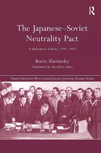 The Japanese-Soviet Neutrality Pact cover