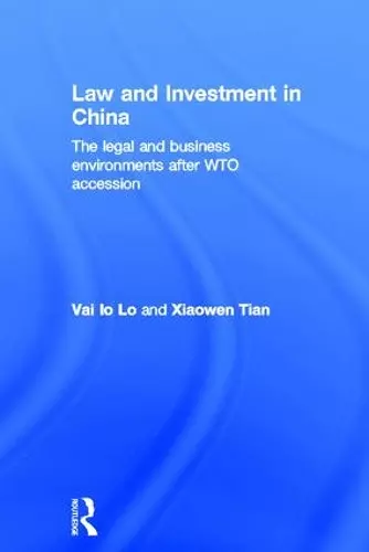 Law and Investment in China cover