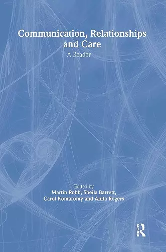 Communication, Relationships and Care cover