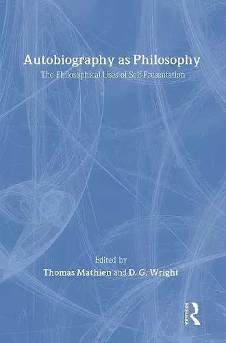 Autobiography as Philosophy cover