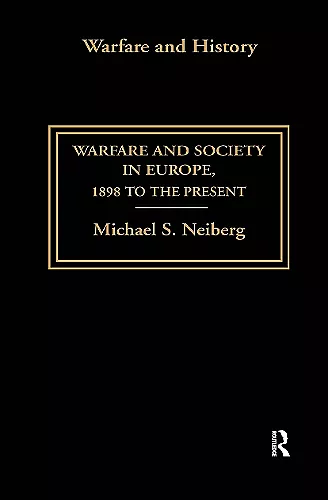 Warfare and Society in Europe cover