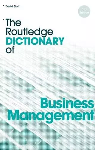 The Routledge Dictionary of Business Management cover