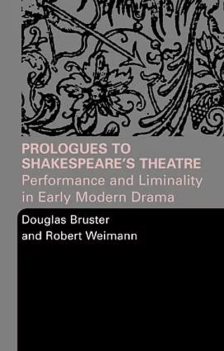 Prologues to Shakespeare's Theatre cover