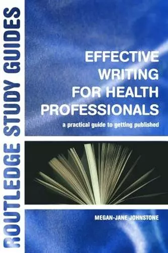 Effective Writing for Health Professionals cover