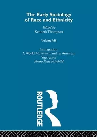 The Early Sociology of Race & Ethnicity cover