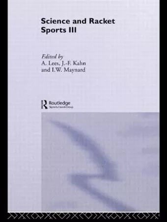 Science and Racket Sports III cover