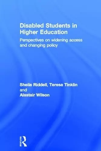 Disabled Students in Higher Education cover