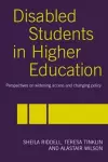 Disabled Students in Higher Education cover