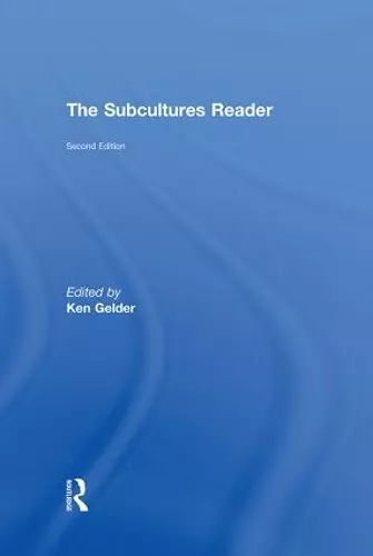 The Subcultures Reader cover