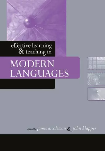 Effective Learning and Teaching in Modern Languages cover