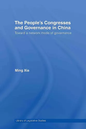 The People's Congresses and Governance in China cover