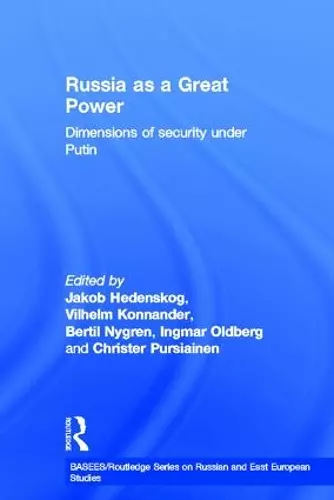 Russia as a Great Power cover