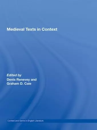 Medieval Texts in Context cover