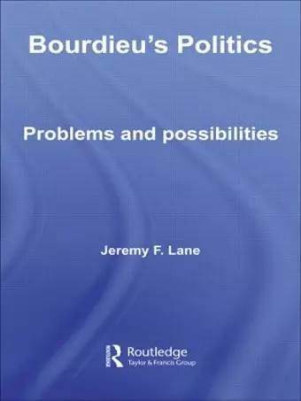 Bourdieu's Politics cover