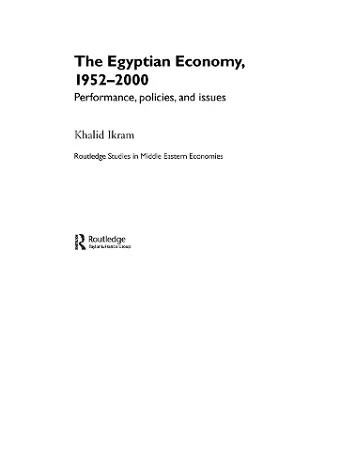 The Egyptian Economy, 1952-2000 cover