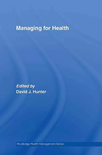 Managing for Health cover