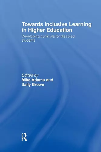 Towards Inclusive Learning in Higher Education cover