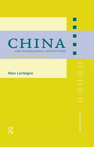 China and International Institutions cover