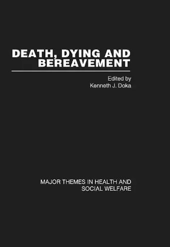 Death, Dying and Bereavement (4 volumes) cover
