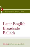 Later English Broadside Ballads cover