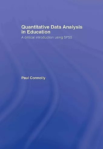 Quantitative Data Analysis in Education cover