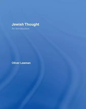 Jewish Thought cover