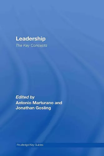 Leadership: The Key Concepts cover