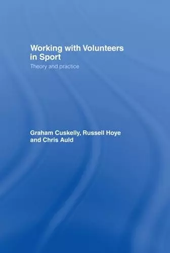 Working with Volunteers in Sport cover