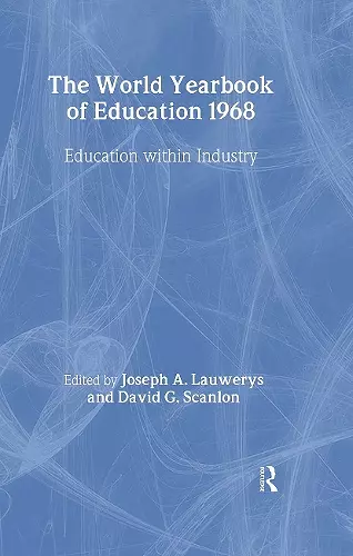 World Yearbook of Education 1968 cover