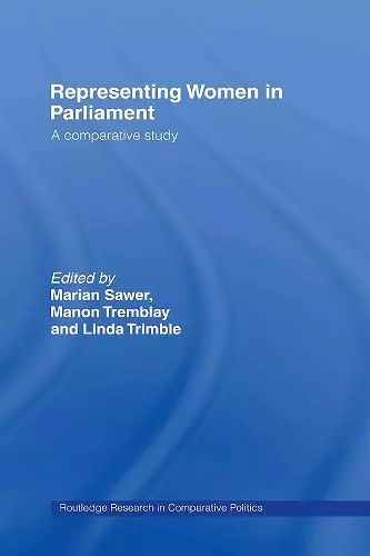 Representing Women in Parliament cover