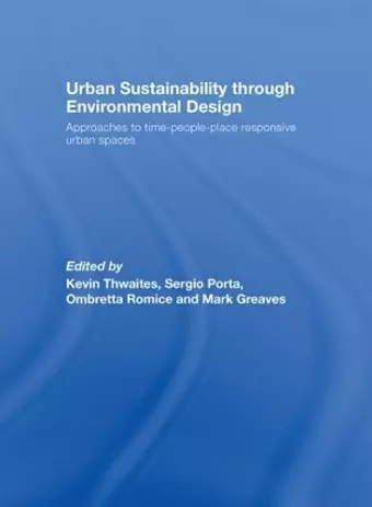 Urban Sustainability Through Environmental Design cover