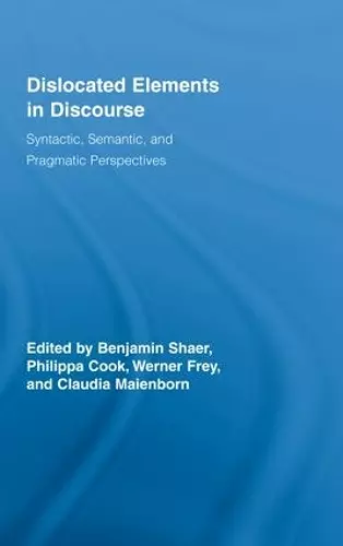 Dislocated Elements in Discourse cover